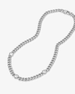 Julian Triple Diamond Cuban Chain Necklace 16"