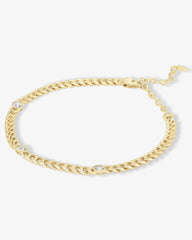 Julian Triple Diamond Cuban Chain Choker