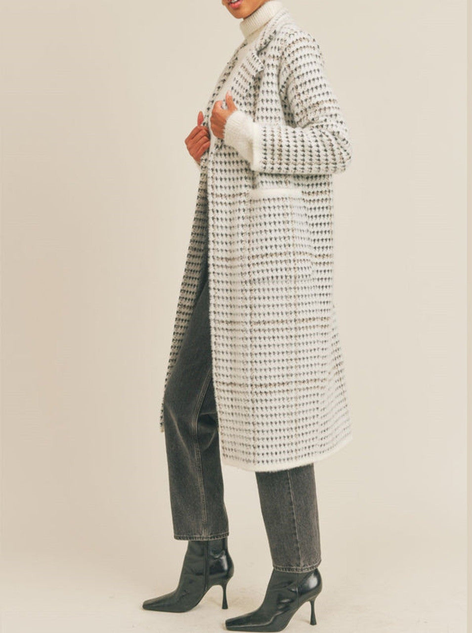 Marceau Houndstooth Coat