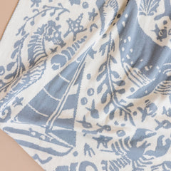 Nautical Summer Organic Cotton Baby Blanket