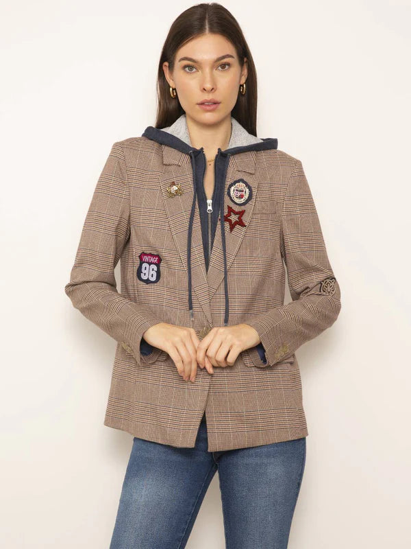 Amari Plaid Dickie Blazer