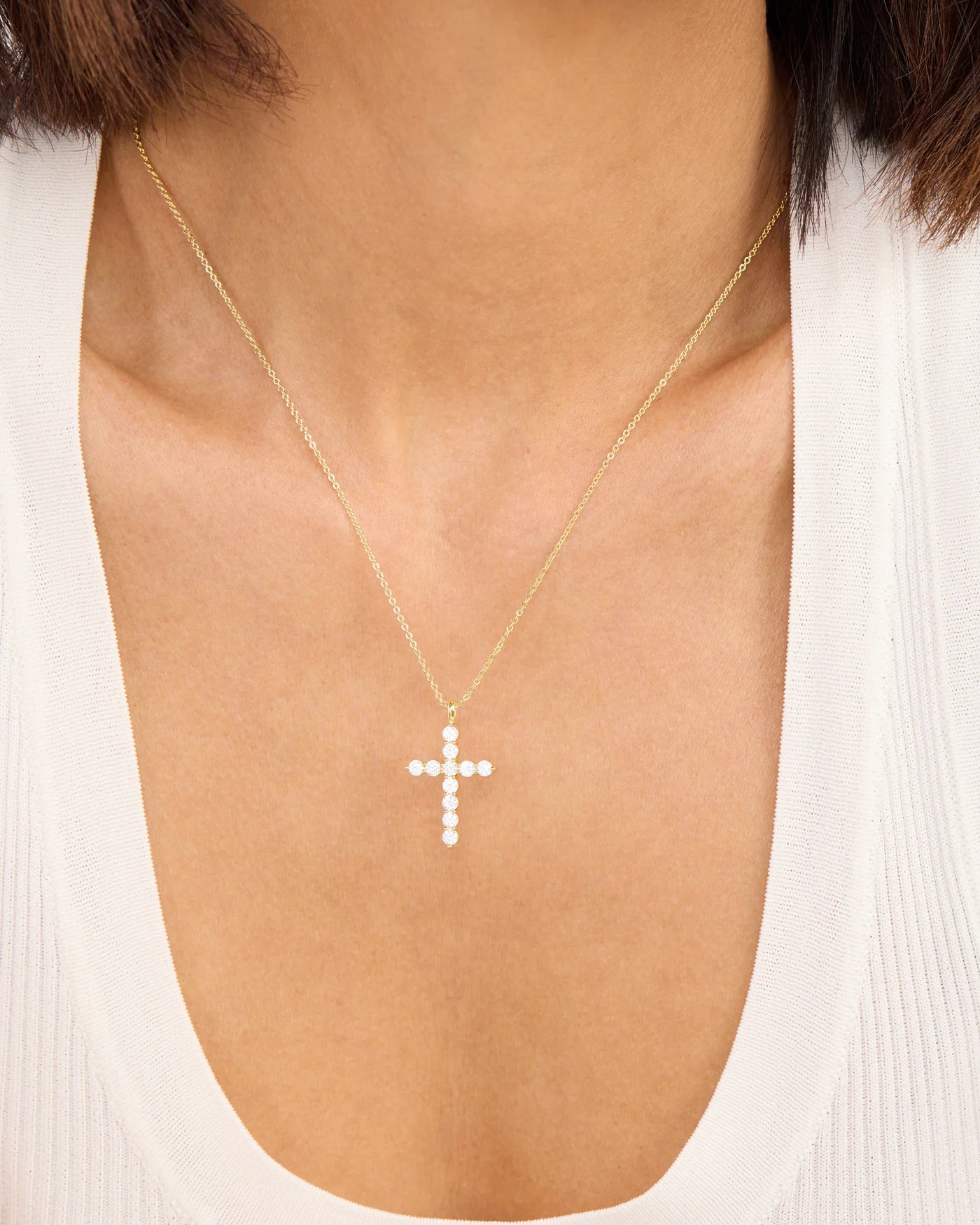 "Oh She Fancy" Small Cross Pendant