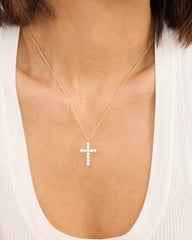 "Oh She Fancy" Small Cross Pendant