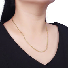 Dainty Gold Rope Chain Necklace