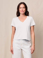 Supima Slub Short Sleeve V-Neck