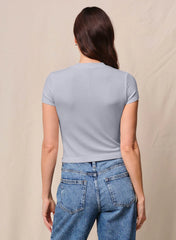 Fine 2x1 Rib Baby Tee