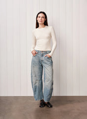 Fine 2x1 Rib L/S Crew