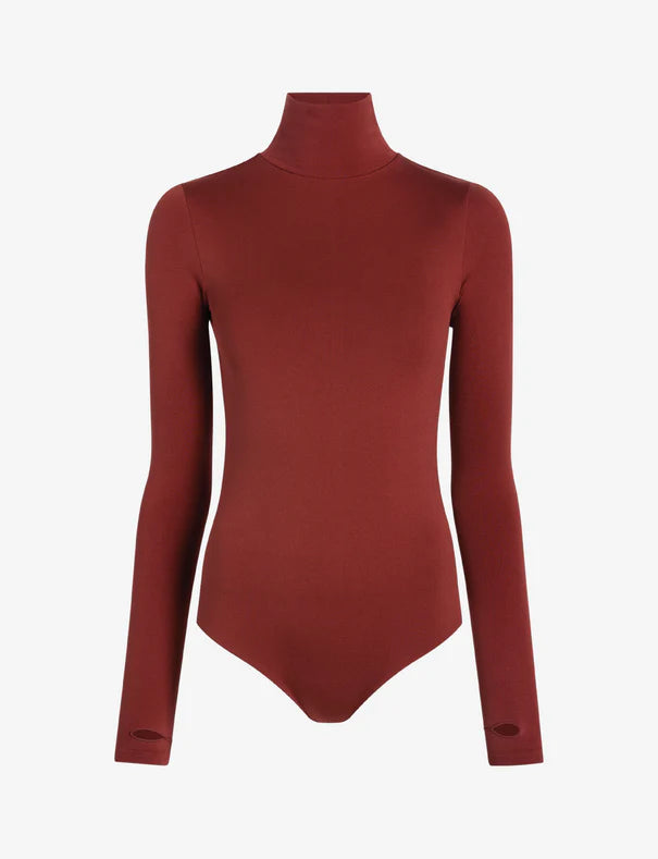 Prima Ballet Turtleneck Bodysuit w/ Thumbholes