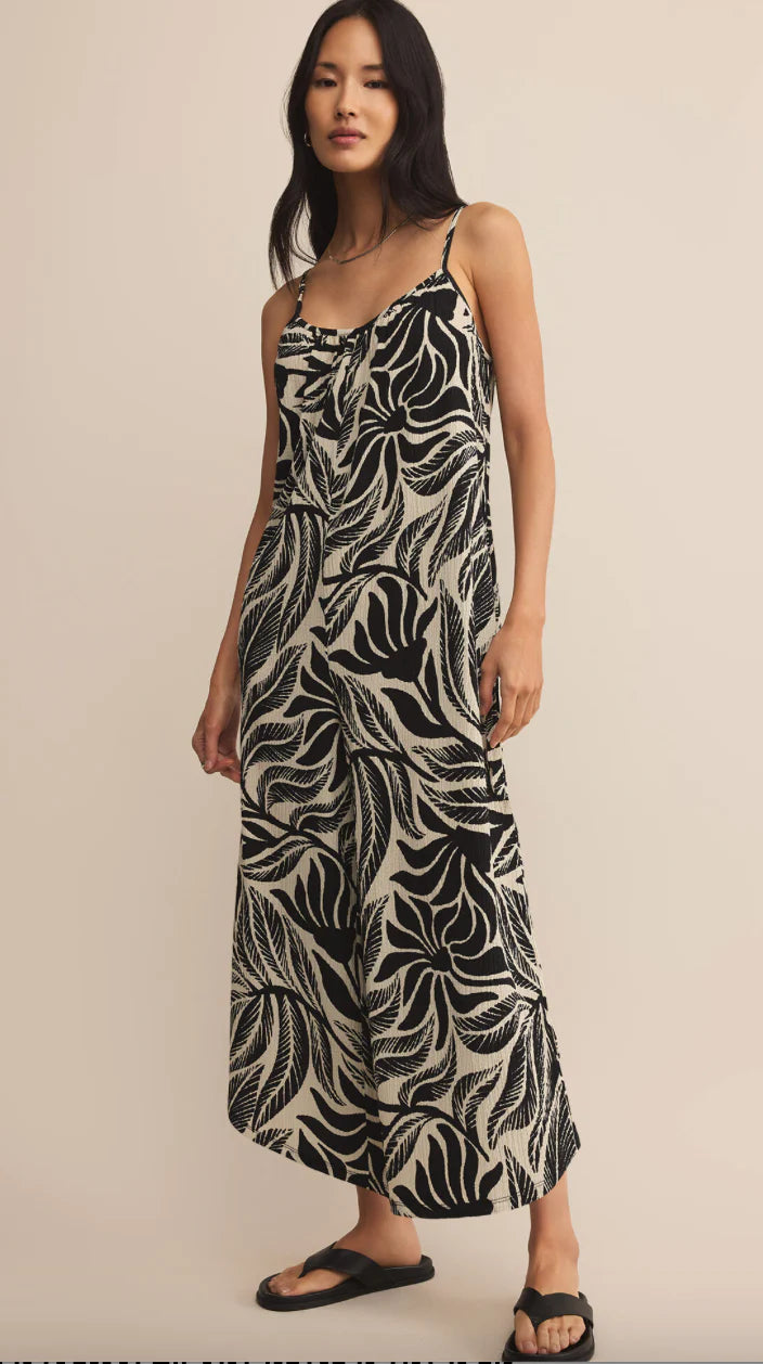 Flared Isla Leaf Jumpsuit