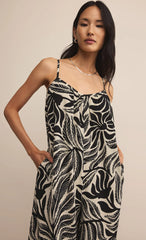 Flared Isla Leaf Jumpsuit