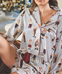 Cropped Ruffle Short PJ Set