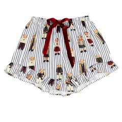 Cropped Ruffle Short PJ Set