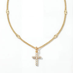 Mini Frankie Cross Necklace