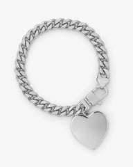 Julian XL Heart Cuban Chain Bracelet
