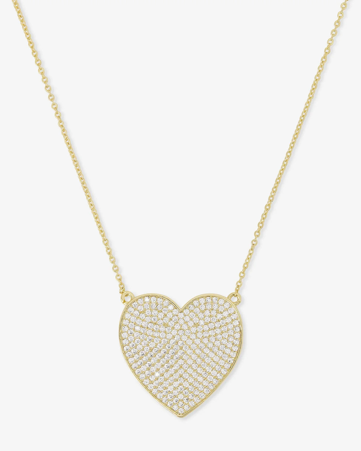 XL You Have My Whole Heart Pavé Necklace