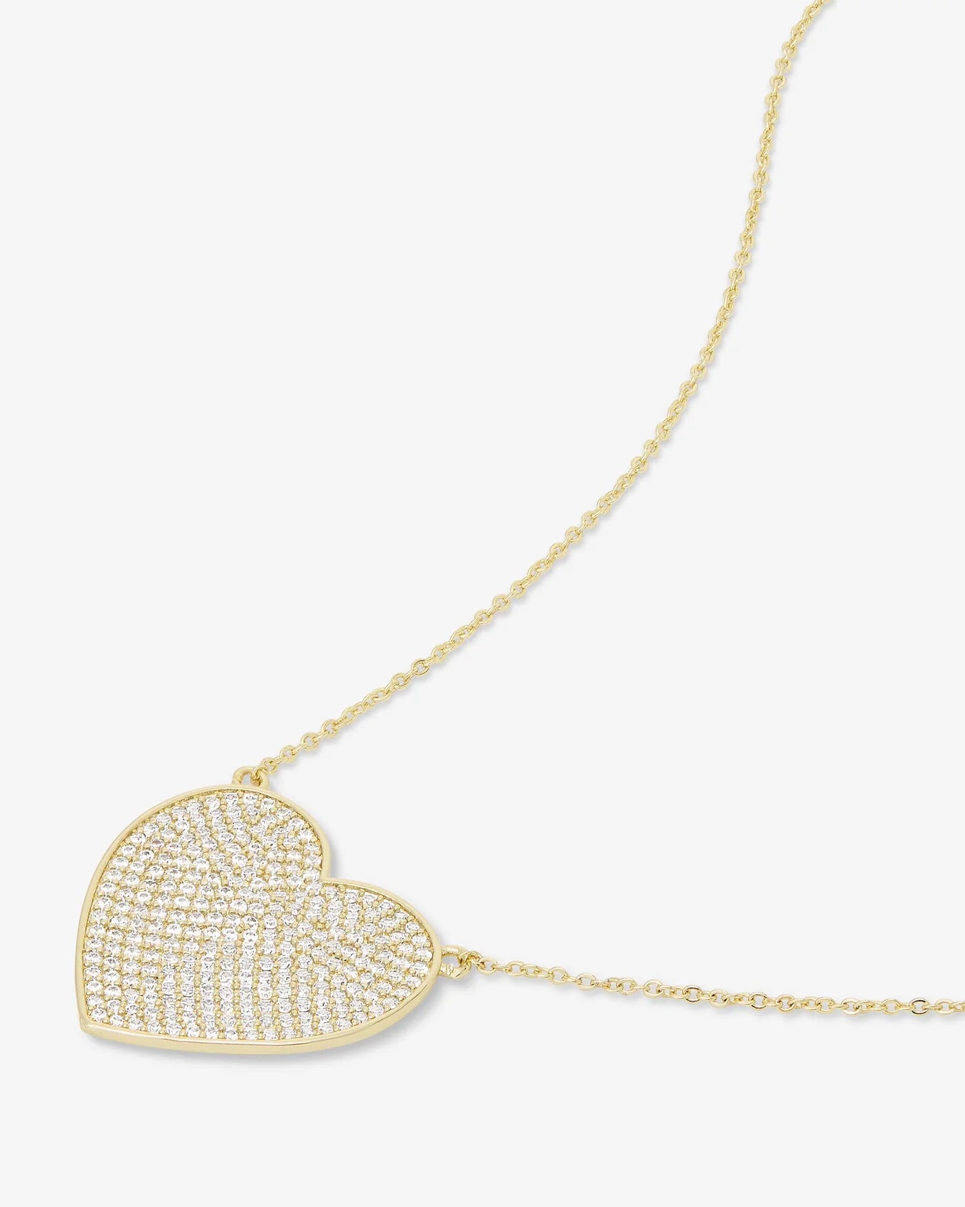 XL You Have My Whole Heart Pavé Necklace