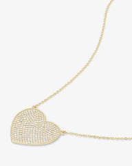 XL You Have My Whole Heart Pavé Necklace