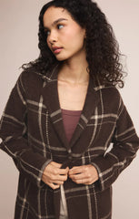 Mason Sweater Plaid Coat