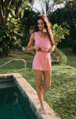 Dawn Smocked Rib Short