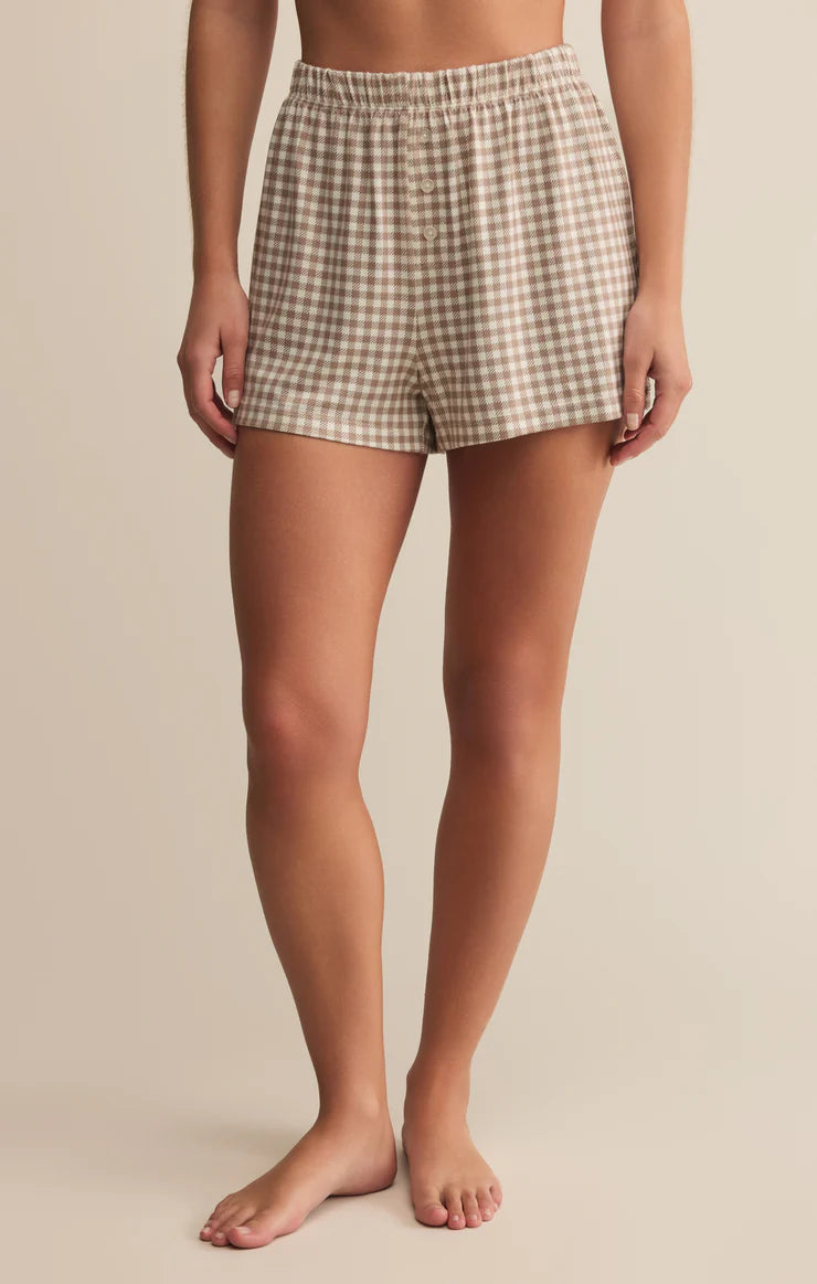 Maddie Gingham Short