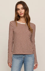 Junie LS Stripe Slub Tee