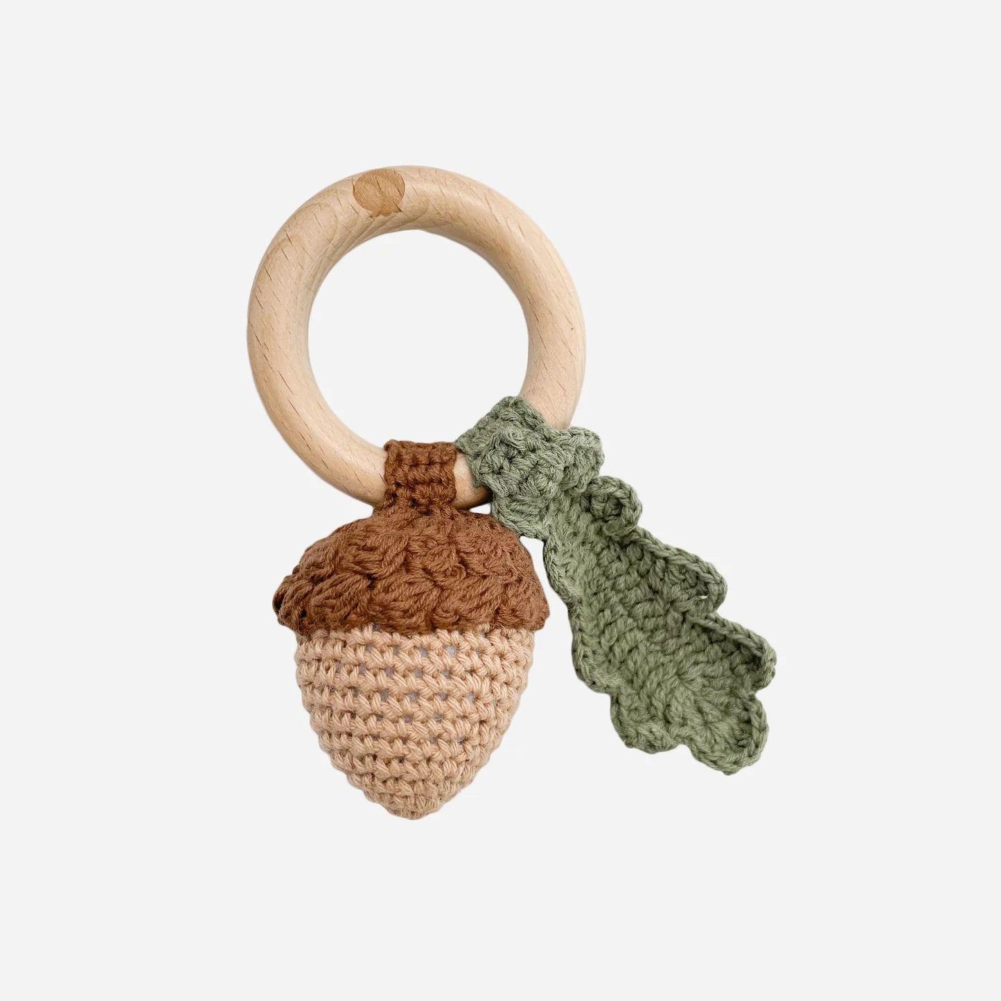 Acorn Baby Rattle