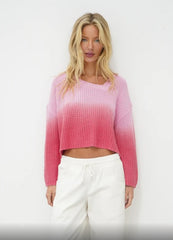 Angle V Dip Dye Sweater