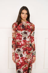 Maxime Mesh Midi Dress