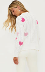 Callie Sweater XOXO Ivory Cable