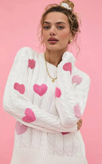 Callie Sweater XOXO Ivory Cable