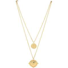 Gigi Double Coin Necklace