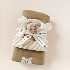 Honey Bear Hat Teether Gift Set