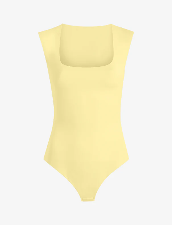 Neoprene Cap Sleeve Bodysuit