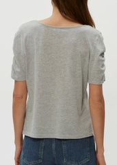Josie V-Neck Ruched Tee