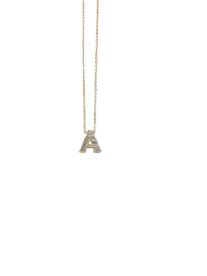 Lala Gold Initial Necklace