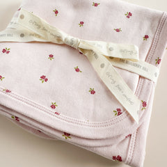 Layette Knit Blanket - Rose