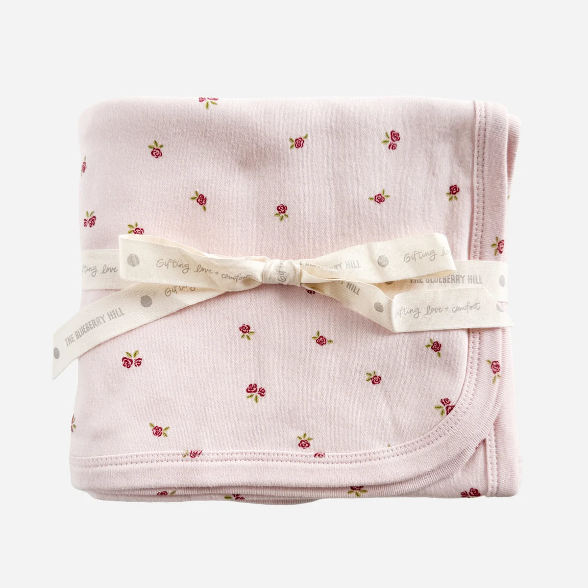 Layette Knit Blanket - Rose