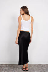 Midi Bias Cut Skirt