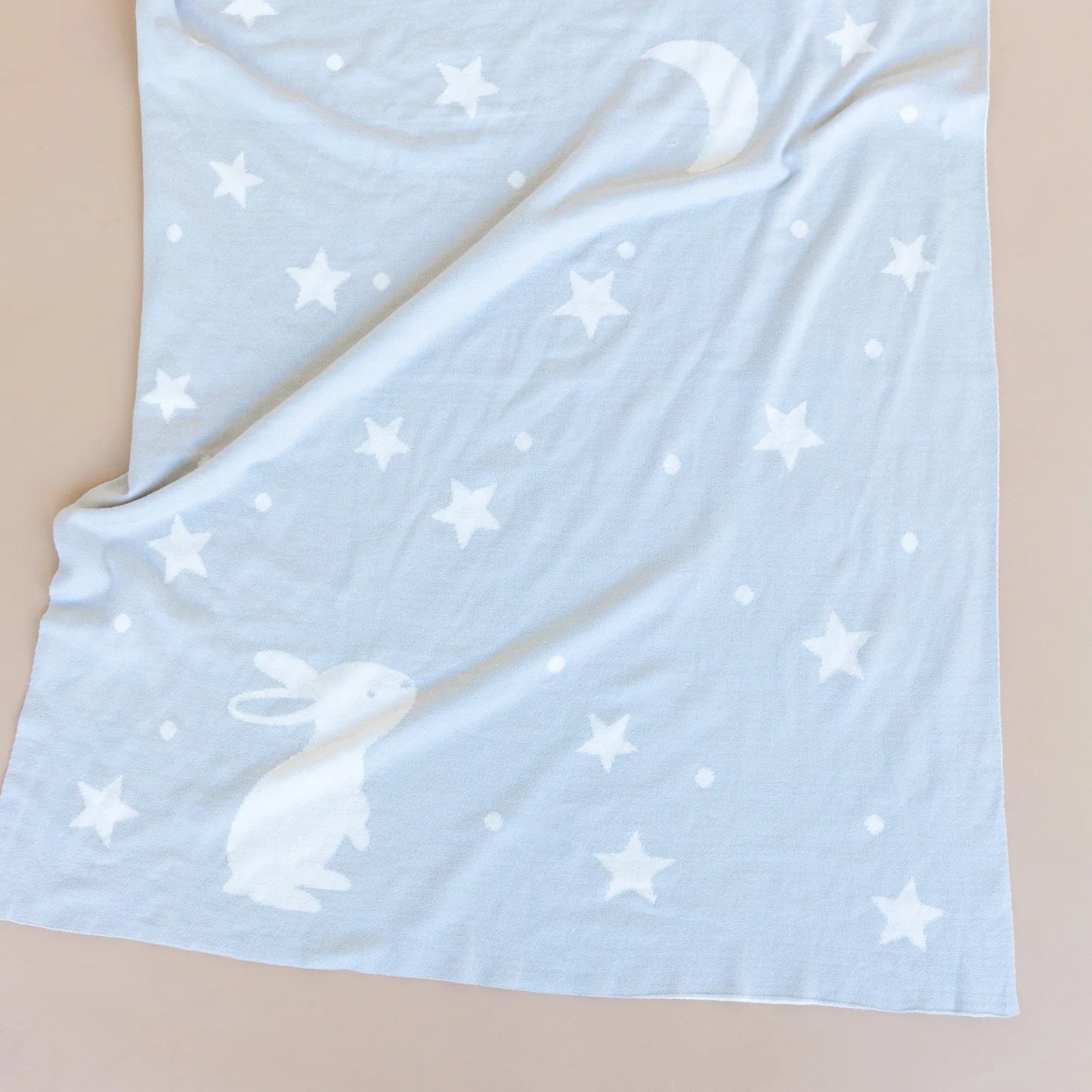 Star Moon Bunny Baby Blanket