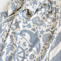 Nautical Summer Organic Cotton Baby Blanket