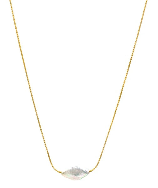 Diamond Pearl Floating Necklace
