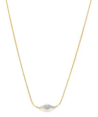 Diamond Pearl Floating Necklace