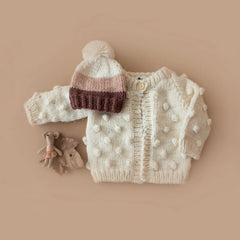 Popcorn Cardigan - Cream