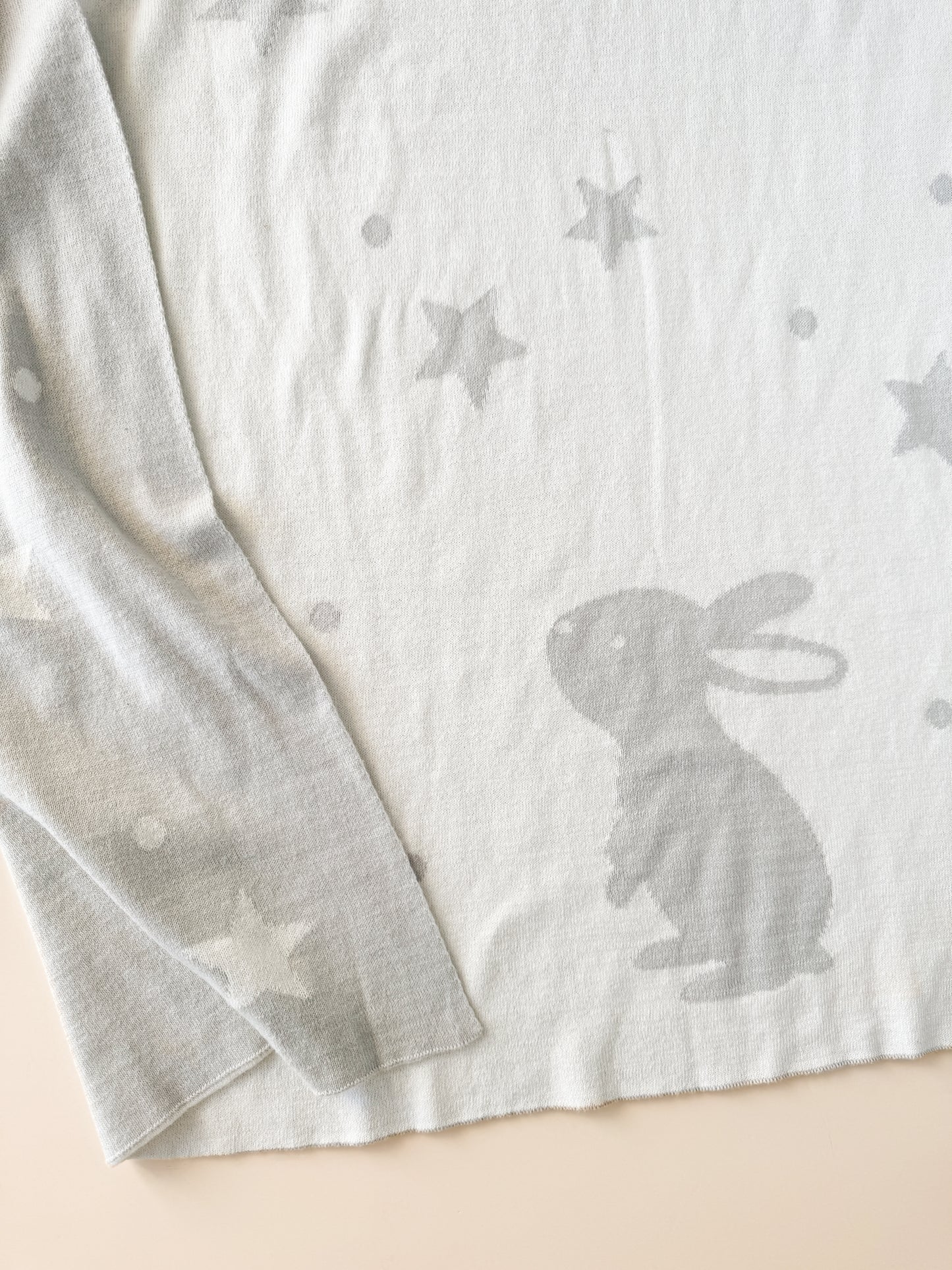 Star Moon Bunny Baby Blanket
