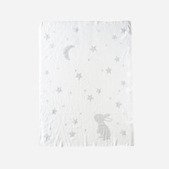 Star Moon Bunny Baby Blanket