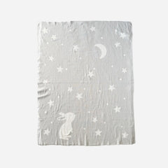 Star Moon Bunny Baby Blanket