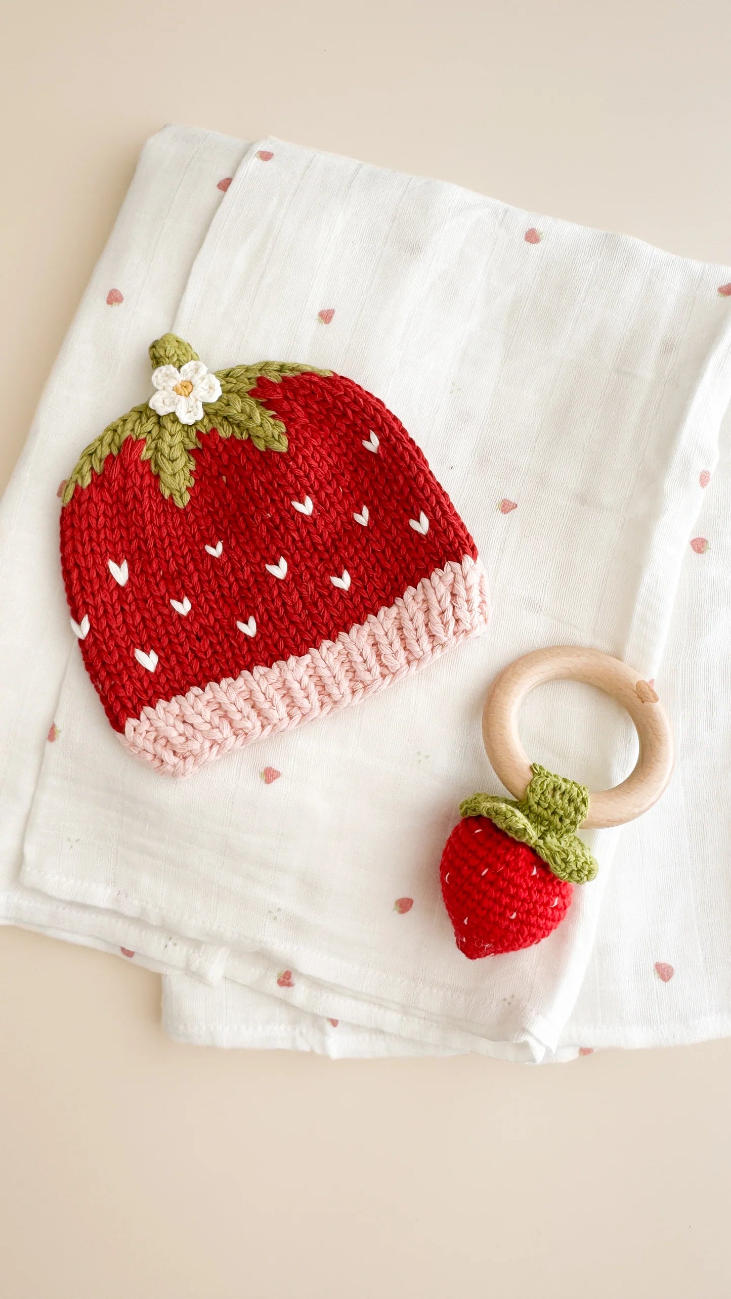 Strawberry Newborn Swaddle