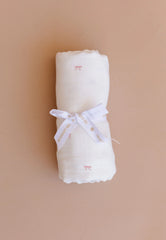 Pink Bow Newborn Swaddle