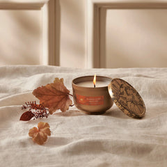 Pumpkin Laurel Poured Tin Candle