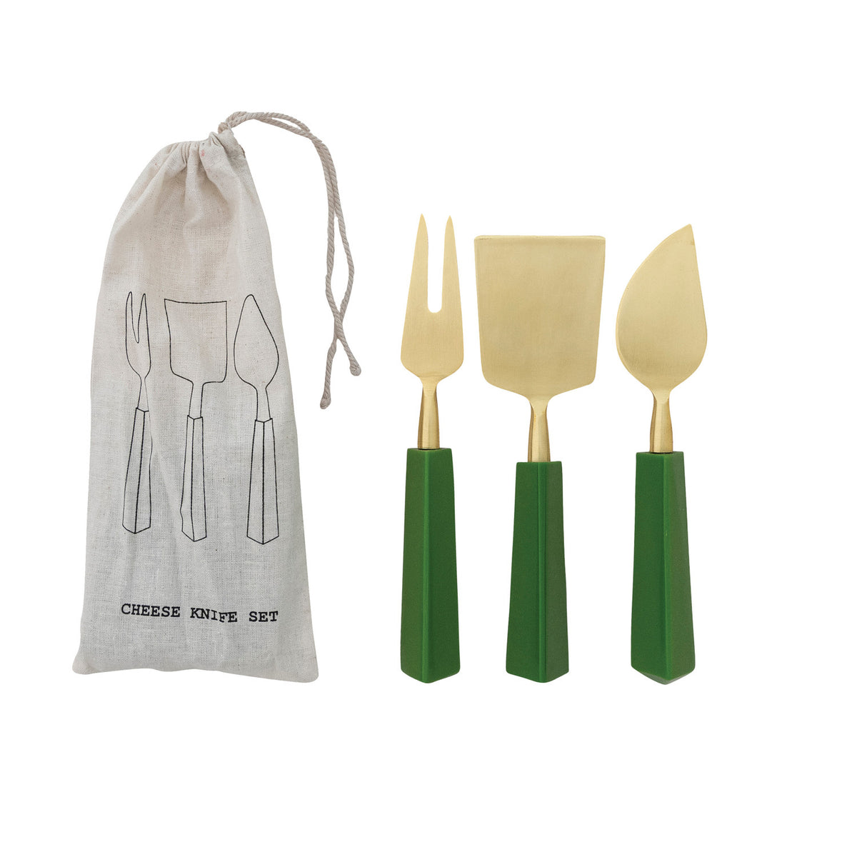 Stainless Steel Cheese Knives w Resin Handles